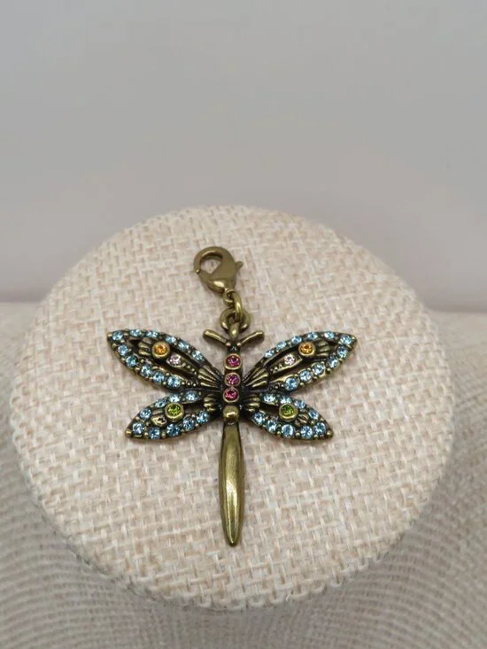 Heidi Daus Swarovski Crystals Dragonfly Charm - Picture 3 of 8
